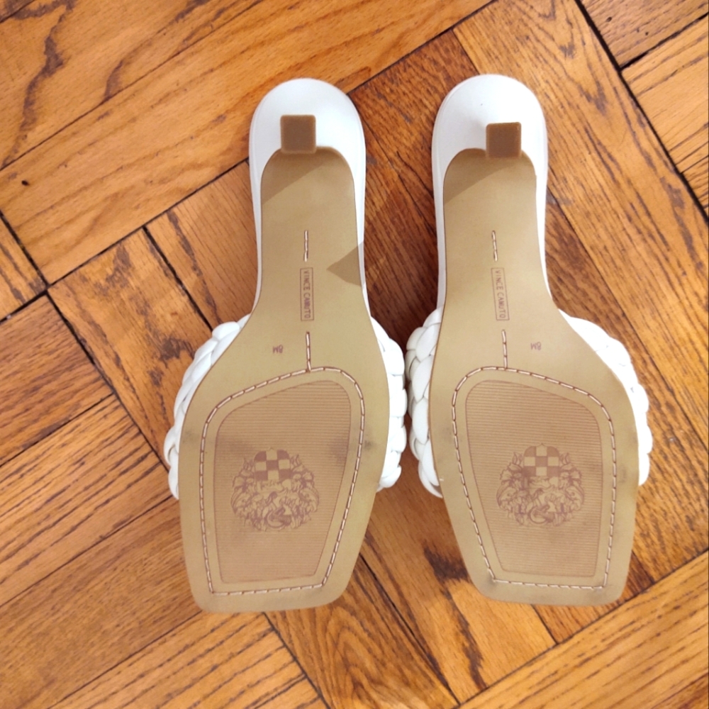 Vince Camuto Woven Brinela Slides Size 8 Slides 3… - image 2